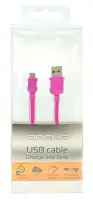 Data Cord Cable Ancus USB to Micro USB Pink 1m
