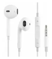 Hands Free Stereo Apple Earbuds with 3.5mm jack White MNHF2ZM/A 1.2m