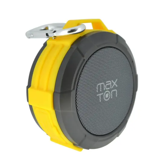 Outdoor Proof Wireless Speaker Bluetooth Maxton Telica MX51 3W RMS IP5 Yellow with Built-in Microphone Audio-in MicroSD