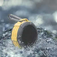 Outdoor Proof Wireless Speaker Bluetooth Maxton Telica MX51 3W RMS IP5 Yellow with Built-in Microphone Audio-in MicroSD
