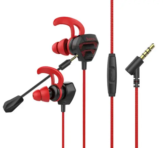Hands Free Hoco M45 Promenade Earphones Stereo 3.5mm Black with Micrphone and Operation Control Button 1.2m