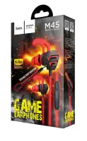 Hands Free Hoco M45 Promenade Earphones Stereo 3.5mm Black with Micrphone and Operation Control Button 1.2m