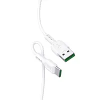 Data Cable Hoco X33 Surge USB to USB-C Fast Charging 5A White 1m