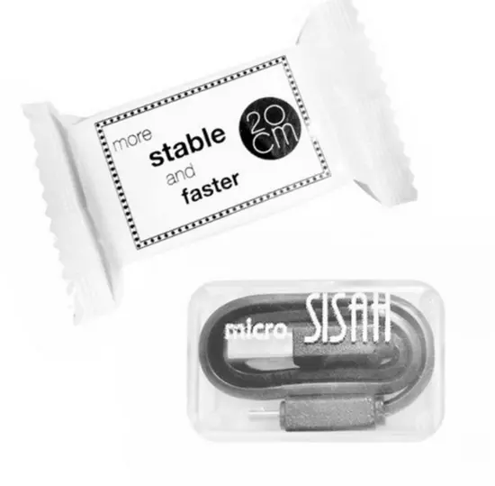 Data Cable Ancus Jasper Candy USB to Micro USB  Black 0.2m