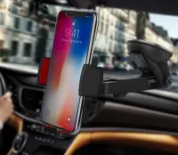Car Mount Hoco. CAD01 Easy-lock 360 Rotate Black - Red