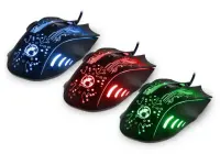 Wired Mouse iMICE X9 Gaming 7D with 7 Buttons, 2400 DPI and LED Lightning. Black