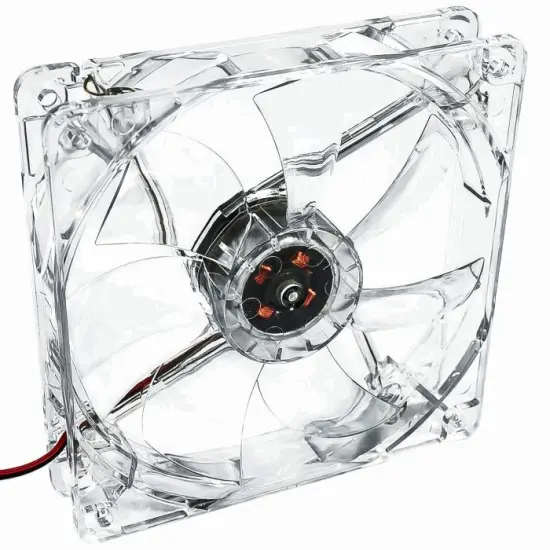 Case Fan Akyga AW-12A-BR 120mm Molex Transparent with Red Lighting