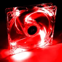 Case Fan Akyga AW-12A-BR 120mm Molex Transparent with Red Lighting