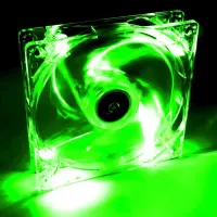 Case Fan Akyga AW-12B-BG 120mm 3-pin Transparent with Green Lighting