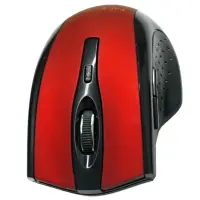 Wireless Mouse Noozy SW-16 USB 6D 2.4GHz with 6 Buttons and 1600DPI Black-Red