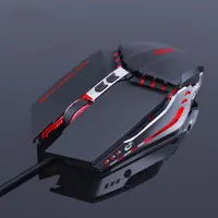 Wired Mouse iMICE T80 Gamer 6D with 6 Buttons, 3200 DPI LED Lightning. Black