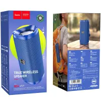 Wireless Speaker Hoco HC4 Bella TWS Blue V5.0 2x5W IPX4 Built-in Microphone FM USB & AUX Port Micro SD