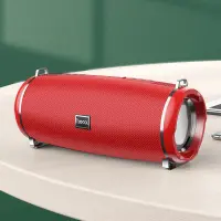 Wireless Speaker Hoco HC2 Xpress TWS Red V5.0 2x5W, 2400mAh, IPX5, Microphone, FM, USB & AUX Port, Micro SD and LED Light