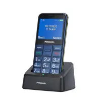 Panasonic KX-TU155EXCN 2.4" with SOS button, Bluetooth, Big Letters and Desktop Charger Blue