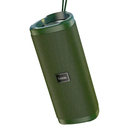 Wireless Speaker Hoco HC4 Bella TWS Green V5.0 2x5W IPX4 Built-in Microphone FM USB & AUX Port Micro SD