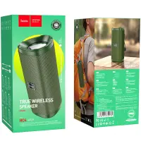 Wireless Speaker Hoco HC4 Bella TWS Green V5.0 2x5W IPX4 Built-in Microphone FM USB & AUX Port Micro SD