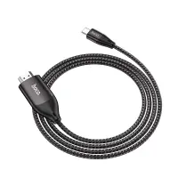 Data Cable Hoco UA16 USB-C to HDMI 4K 30Hz ULTRA HD 2m Grey Braided