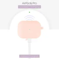 Silicone Case Goospery for Airpods Pro Pink with Hook