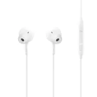 Hands Free Stereo Samsung Earphones EO-IC100BW Type-C White with Microphone and 1.2m Power Button