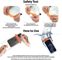 Waterproof Phone Pouch Ancus for Devices Black 18.5x10.5cm