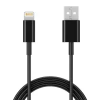 Data Cable Ancus Flow E44 USB σε Lightning 2.0A Data Transfer 480Mbp Black 1m