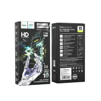 Tempered Glass Hoco G6 Instant Full Screen High-Definition HD 2.5D for Apple iPhone 13 Pro Max/ iPhone 14 Plus Black 10 Pcs Set