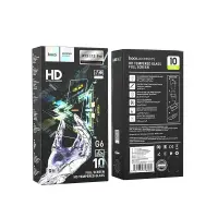 Tempered Glass Hoco G6 Instant Full Screen High-Definition HD 2.5D for Apple iPhone 13 / 13 Pro/ iPhone 14 Black 10 Pcs Set