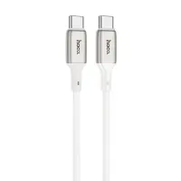 Data Cable Hoco Hoco X66 Howdy PD 60W USB-C σε USB-C 3.0A White 1m