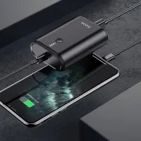 Power Bank Hoco Q3 Mayflower 10000mAh PD20W + QC3.0 Mini Size USB-C Output and USB-A Output Black