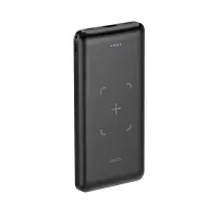Power Bank Hoco J50 Surf 10000mAh with Wireless Charging and USB-A with Led Display Black