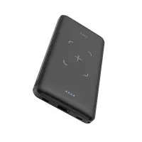 Power Bank Hoco J50 Surf 10000mAh with Wireless Charging and USB-A with Led Display Black