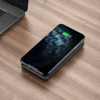 Power Bank Hoco J50 Surf 10000mAh with Wireless Charging and USB-A with Led Display Black
