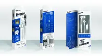 Hands Free Energizer UIL35 Metal Stereo 3.5mm with Lightning Adapter MFI to 3.5mm and Power Buttons 1.2m White