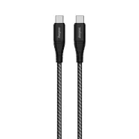 Data Cable Energizer Metal & Braided Nylon Cable  USB-C to USB-C 100W 2m Black