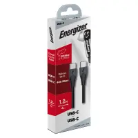 Connection Cable Energizer Bicolor 2.0A USB-C to USB-C Black 1.2m