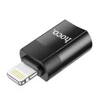 Hoco UA17 Lightning Adapter in USB-C Support 2A charging and data transfer functions Black