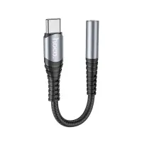 Hoco LS33 USB-C Adapter in 3.5mm Female Metallic Gray
