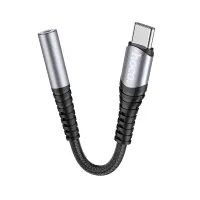 Hoco LS33 USB-C Adapter in 3.5mm Female Metallic Gray