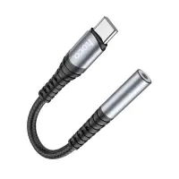 Hoco LS33 USB-C Adapter in 3.5mm Female Metallic Gray