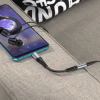 Hoco LS33 USB-C Adapter in 3.5mm Female Metallic Gray