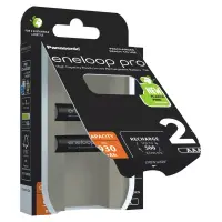 Rechargeable Battery Panasonic Eneloop Pro BK-4HCDE/2BE 930 mAh size AAA Ni-MH 1.2V Τεμ. 2 New Package