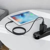 Data Cable Acefast C4-02 Metallic USB-A to Lightning 2.4A Apple Certified MFI Braided Black 1.8m
