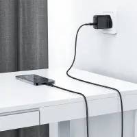 Data Cable Acefast C4-02 Metallic USB-A to Lightning 2.4A Apple Certified MFI Braided Black 1.8m