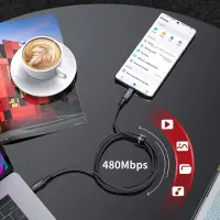 Data Cable Acefast C4-03 USB-C to USB-C Braided 5.0A 100W 2m Black