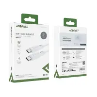 Cable Acefast C3-03 USB-C to USB-C 3A 60W Braided White 1.2m