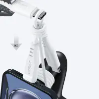 Cable Acefast C3-03 USB-C to USB-C 3A 60W Braided White 1.2m