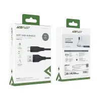 Cable Acefast C3-04 USB-A to USB-C 3A Braided Black 1.2m