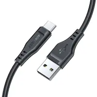Cable Acefast C3-04 USB-A to USB-C 3A Braided Black 1.2m