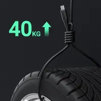 Cable Acefast C3-04 USB-A to USB-C 3A Braided Black 1.2m