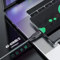 Cable Acefast C3-04 USB-A to USB-C 3A Braided Black 1.2m